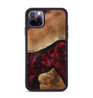 iPhone 11 Pro Max Wood Phone Case - Donny (Red, 801422)