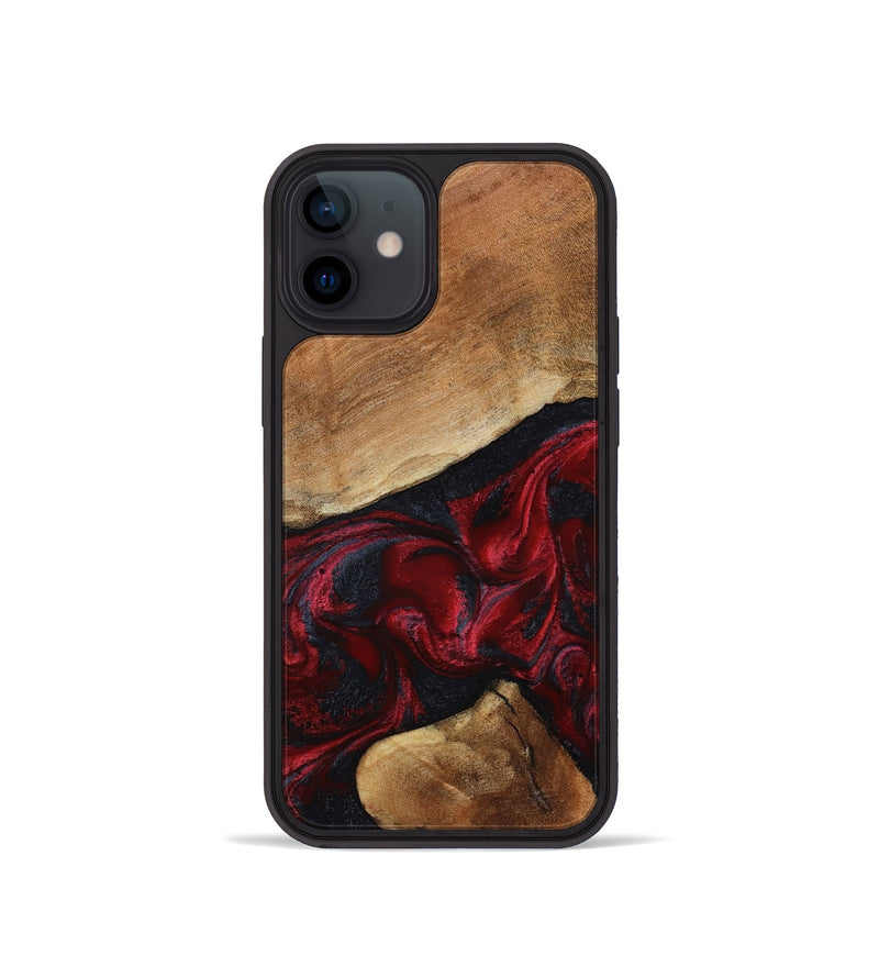 iPhone 12 mini Wood Phone Case - Donny (Red, 801422)