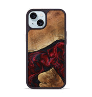 iPhone 15 Wood Phone Case - Donny (Red, 801422)