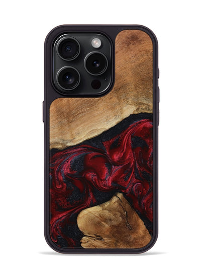 iPhone 15 Pro Wood Phone Case - Donny (Red, 801422)