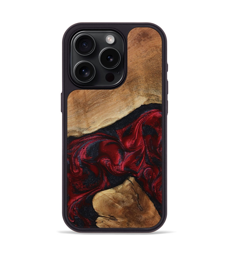 iPhone 15 Pro Wood Phone Case - Donny (Red, 801422)