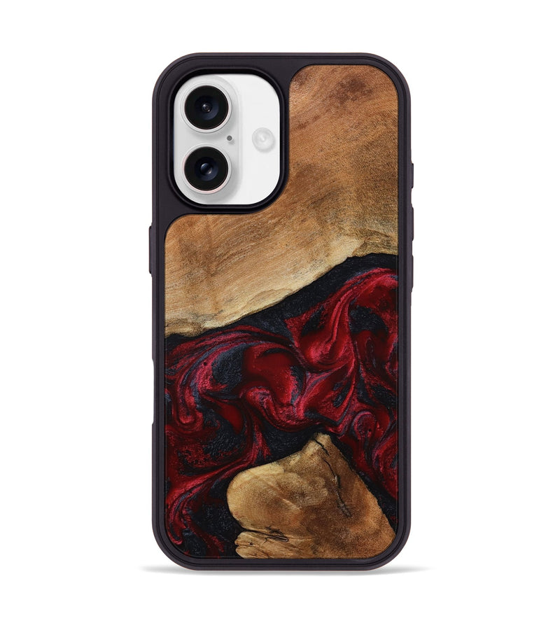 iPhone 17 Wood Phone Case - Donny (Red, 801422)