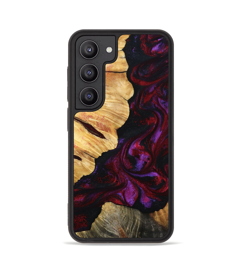 Galaxy S23 Wood Phone Case - Nedra (Red, 801423)