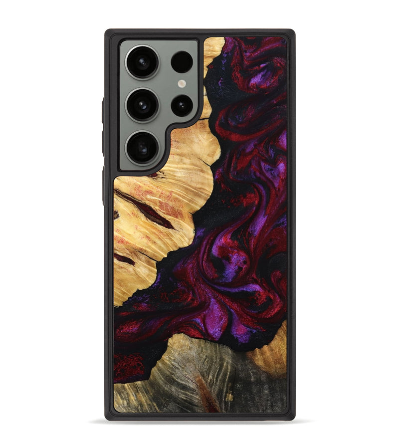 Galaxy S23 Ultra Wood Phone Case - Nedra (Red, 801423)