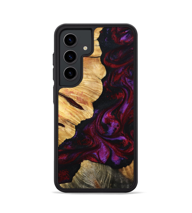 Galaxy S24 Wood Phone Case - Nedra (Red, 801423)