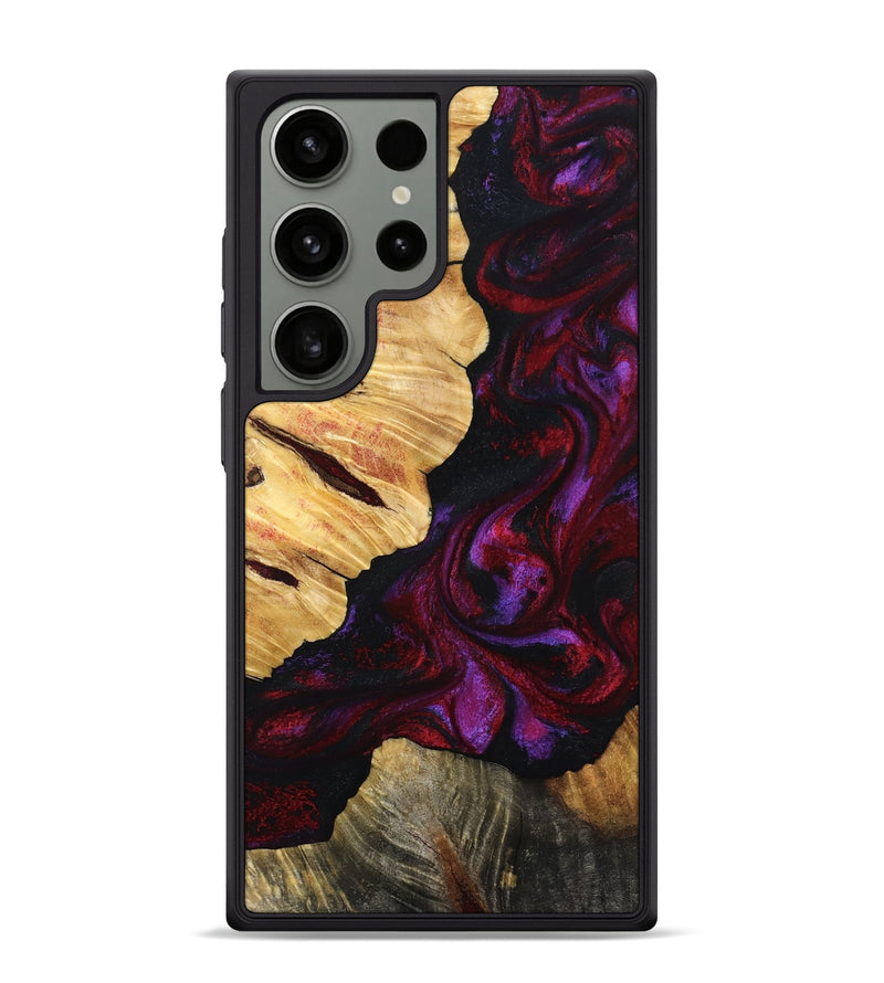 Galaxy S24 Ultra Wood Phone Case - Nedra (Red, 801423)