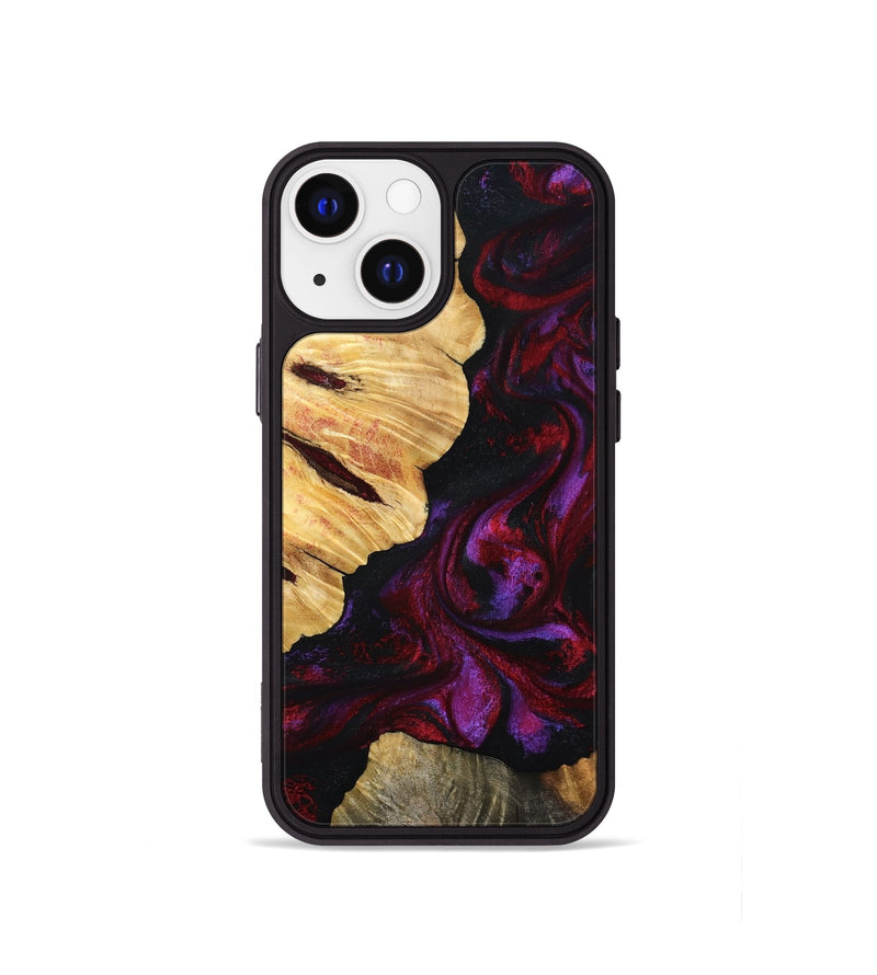 iPhone 13 mini Wood Phone Case - Nedra (Red, 801423)