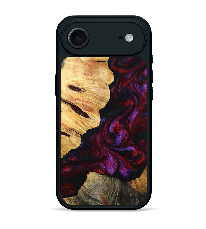 iPhone 17 Air Wood Phone Case - Nedra (Red, 801423)