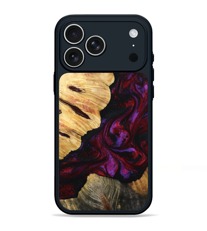 iPhone 17 Pro Max Wood Phone Case - Nedra (Red, 801423)