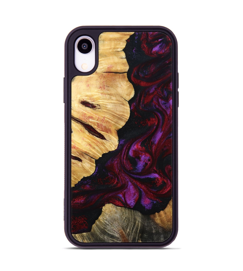 iPhone Xr Wood Phone Case - Nedra (Red, 801423)