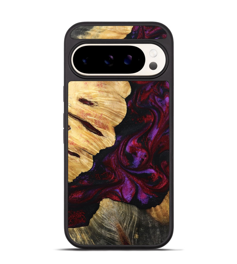 Pixel 9 Pro Wood Phone Case - Nedra (Red, 801423)