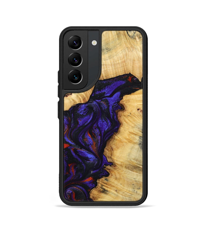 Galaxy S22 Wood Phone Case - Junious (Purple, 801424)