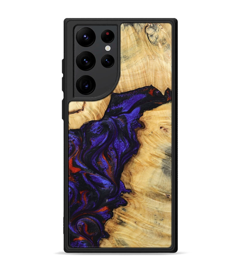 Galaxy S22 Ultra Wood Phone Case - Junious (Purple, 801424)