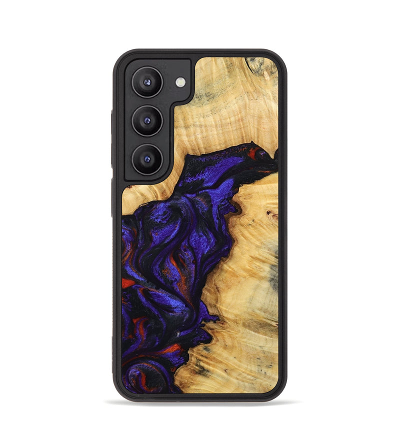 Galaxy S23 Wood Phone Case - Junious (Purple, 801424)