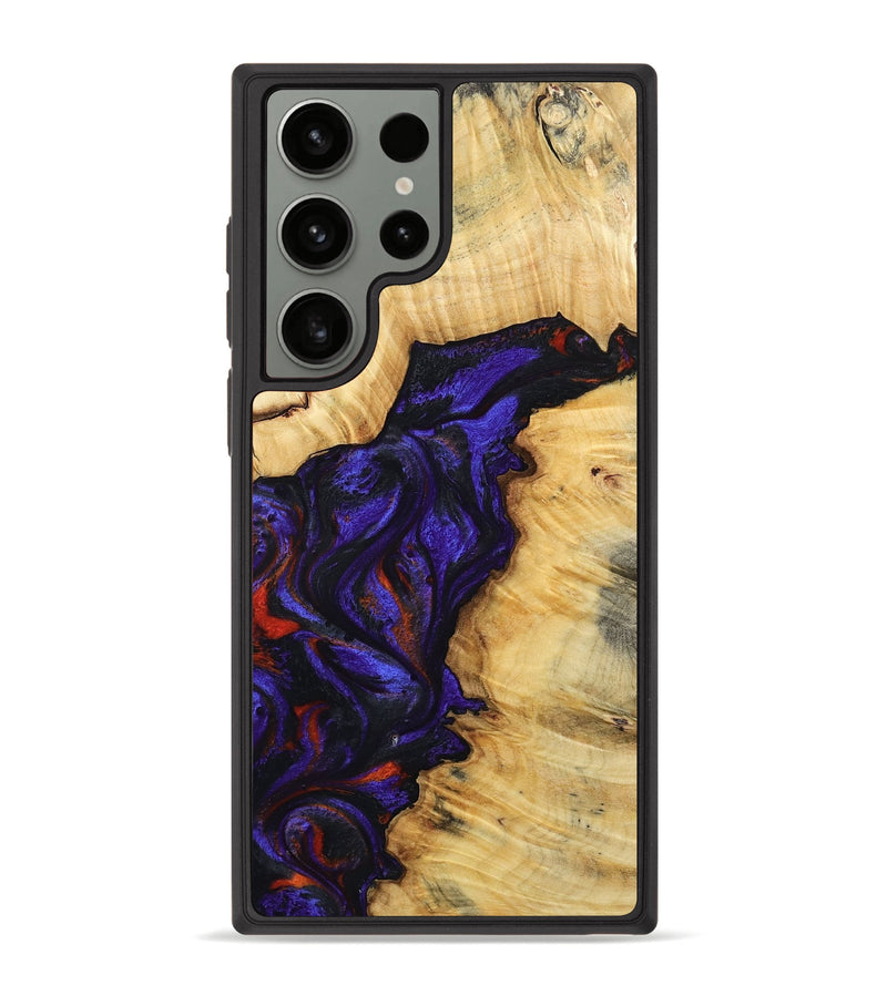 Galaxy S23 Ultra Wood Phone Case - Junious (Purple, 801424)