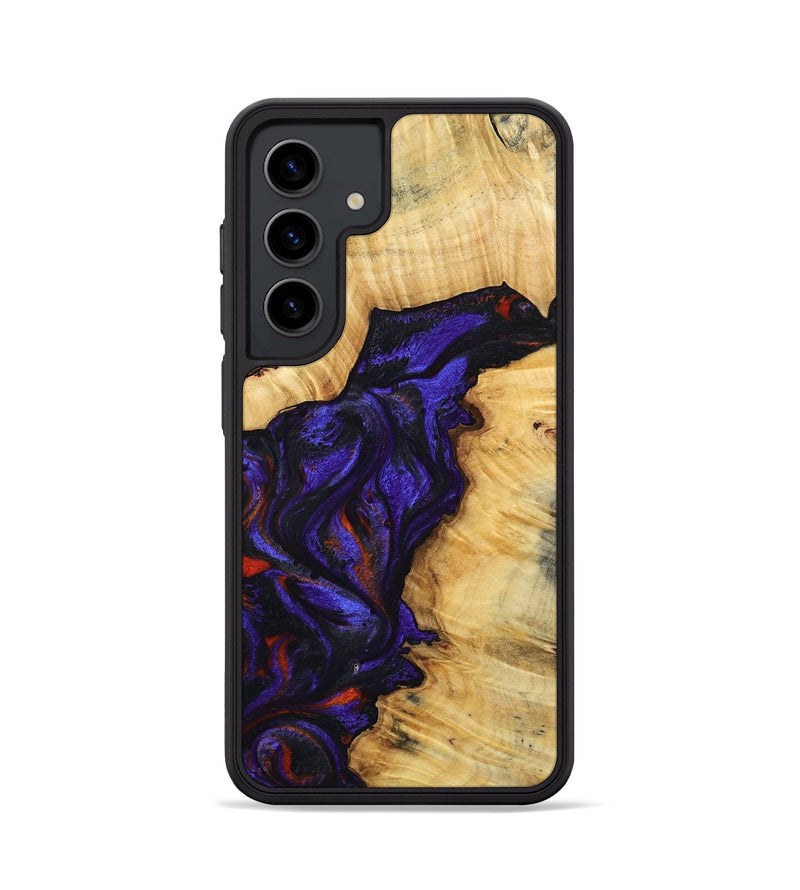 Galaxy S24 Wood Phone Case - Junious (Purple, 801424)