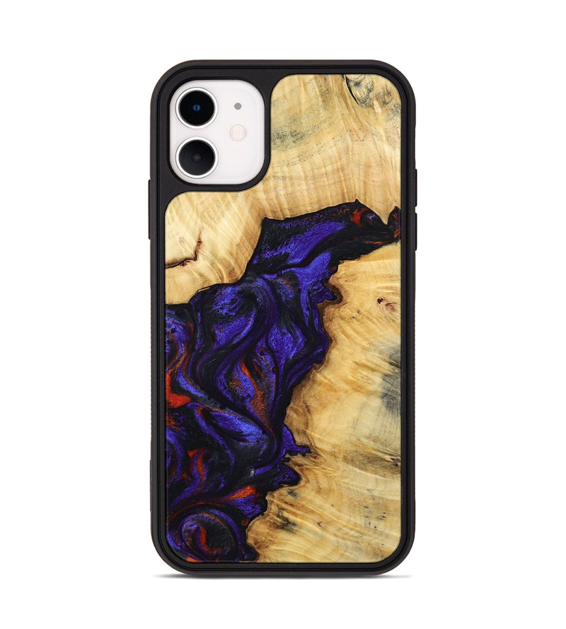 iPhone 11 Wood Phone Case - Junious (Purple, 801424)