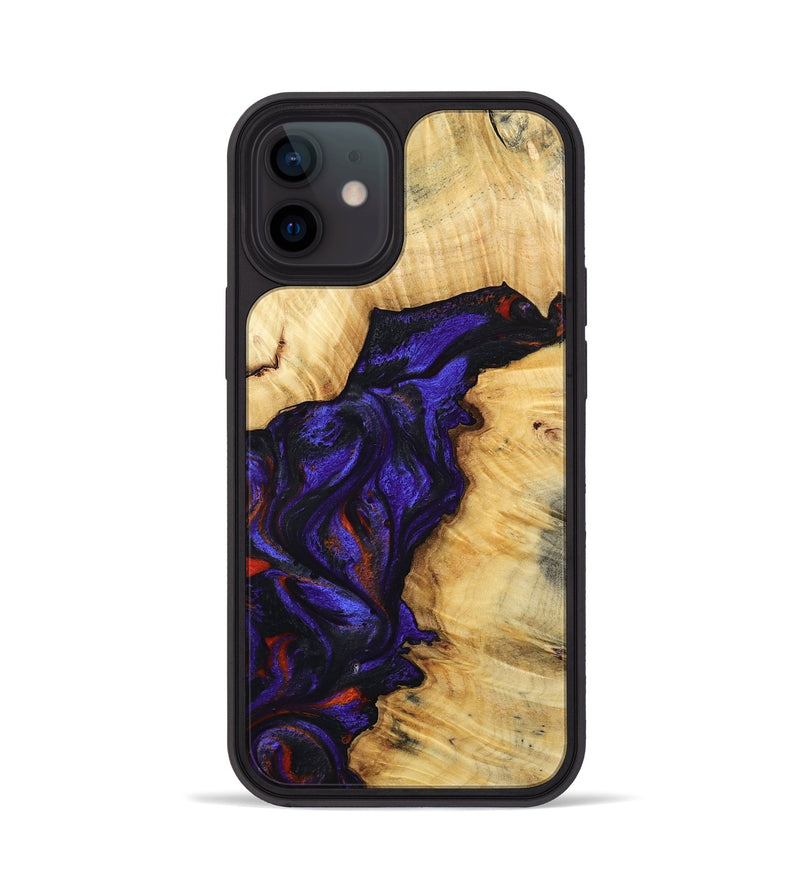 iPhone 12 Wood Phone Case - Junious (Purple, 801424)