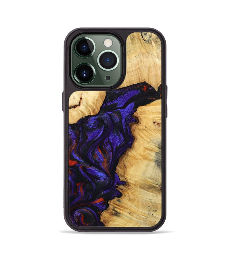 iPhone 13 Pro Wood Phone Case - Junious (Purple, 801424)