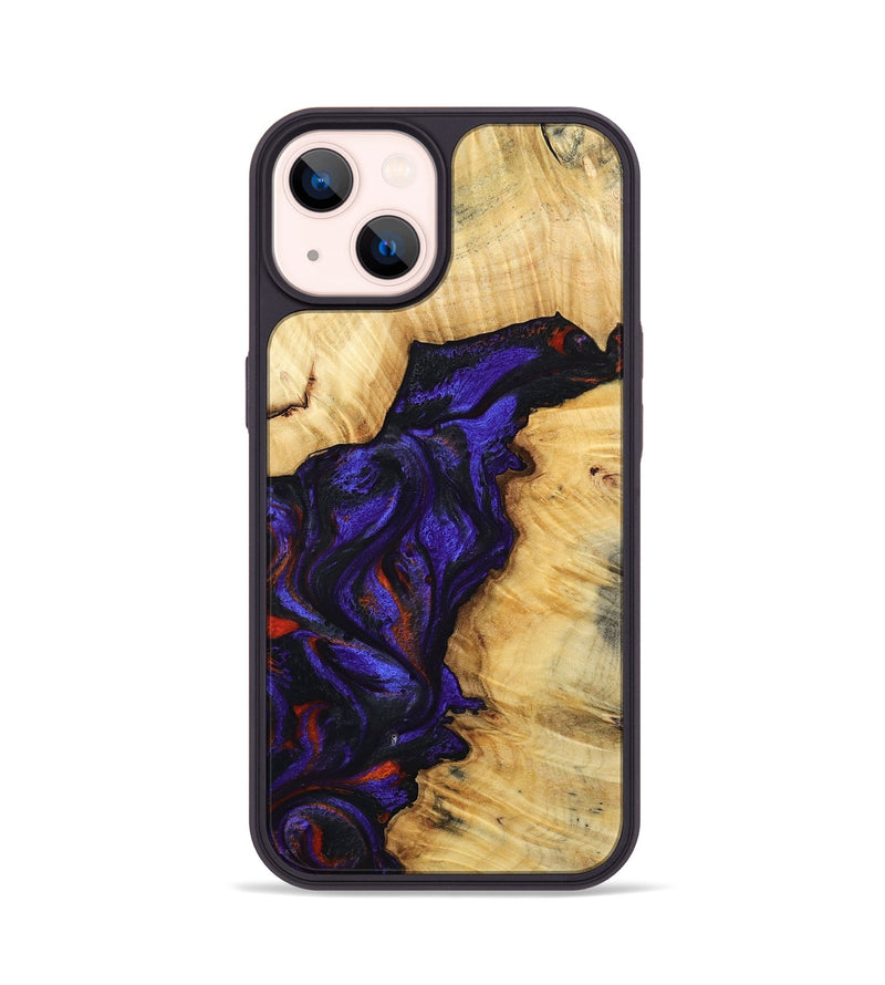 iPhone 14 Wood Phone Case - Junious (Purple, 801424)