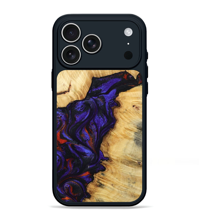 iPhone 17 Pro Max Wood Phone Case - Junious (Purple, 801424)