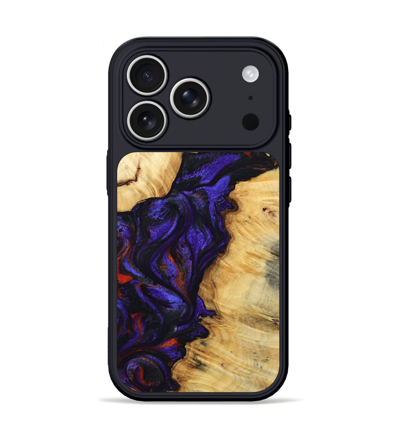 iPhone 17 Pro Wood Phone Case - Junious (Purple, 801424)