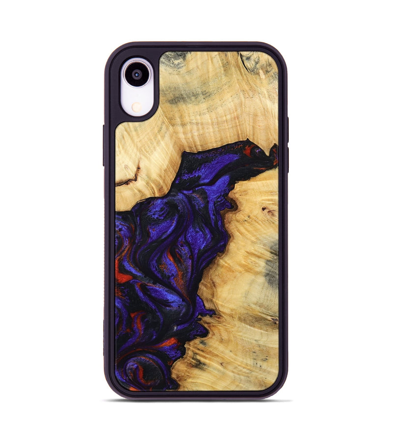 iPhone Xr Wood Phone Case - Junious (Purple, 801424)