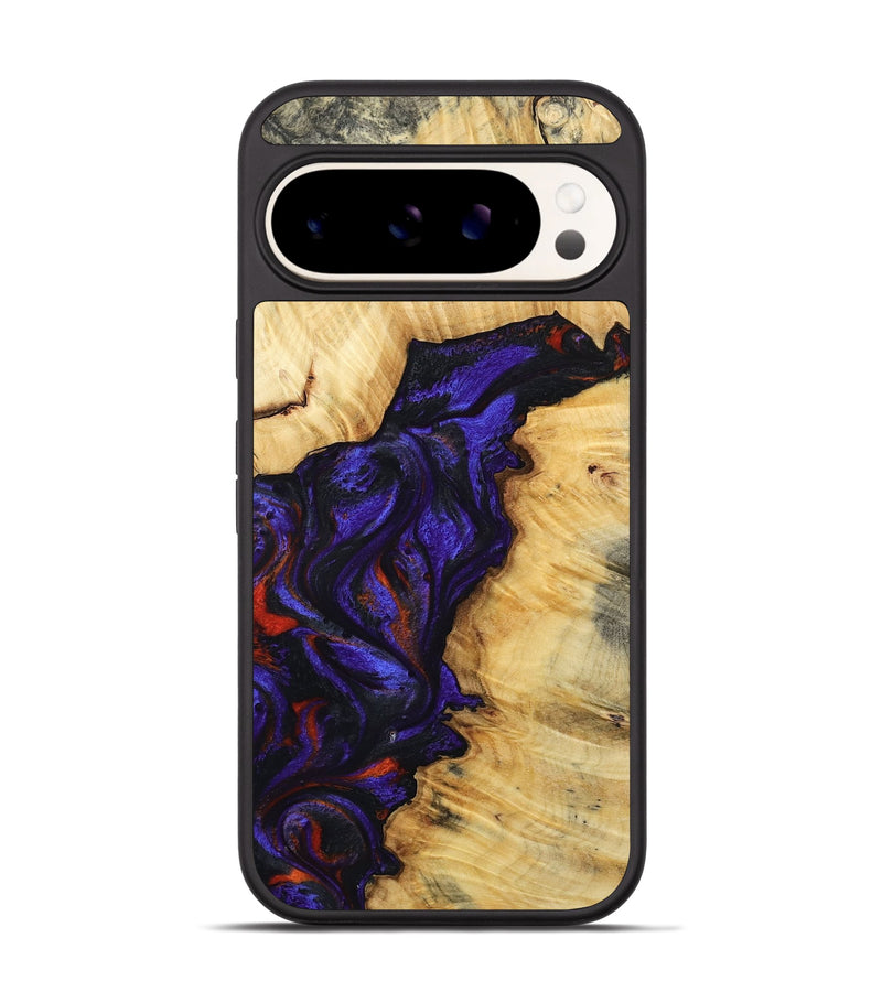 Pixel 9 Pro Wood Phone Case - Junious (Purple, 801424)