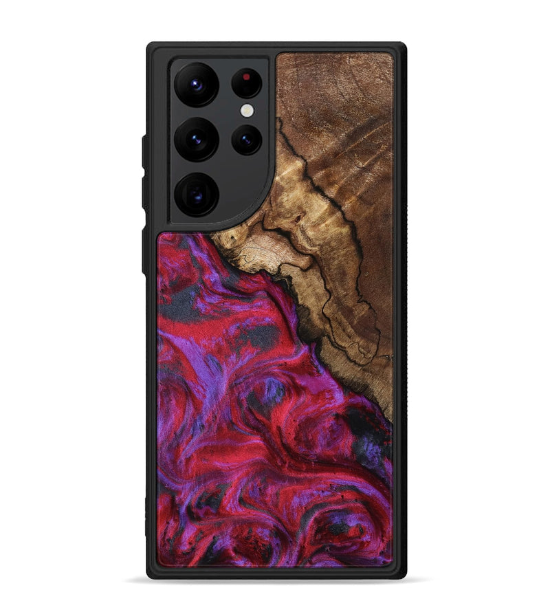 Galaxy S22 Ultra Wood Phone Case - Debbi (Red, 801426)