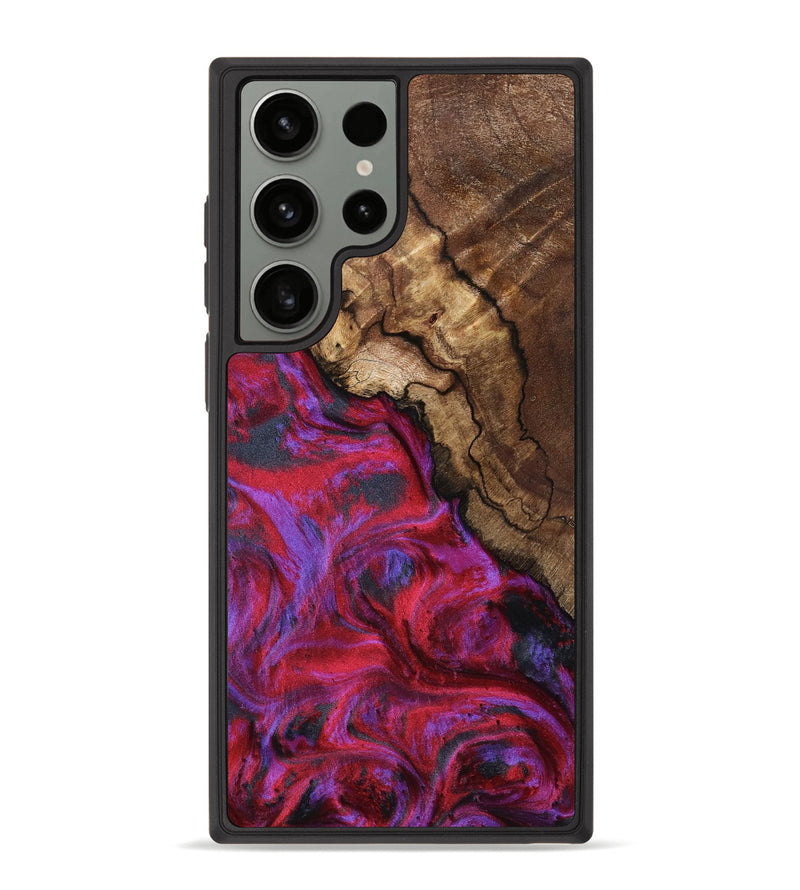 Galaxy S23 Ultra Wood Phone Case - Debbi (Red, 801426)