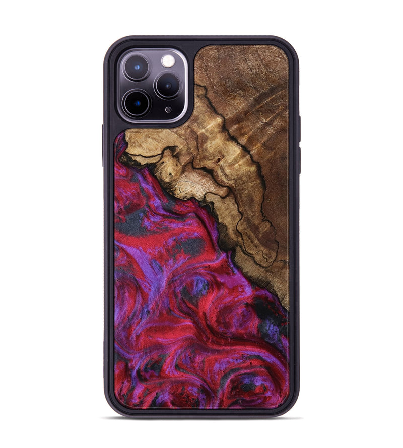 iPhone 11 Pro Max Wood Phone Case - Debbi (Red, 801426)