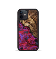 iPhone 12 mini Wood Phone Case - Debbi (Red, 801426)