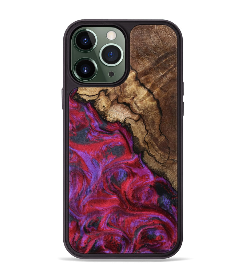 iPhone 13 Pro Max Wood Phone Case - Debbi (Red, 801426)