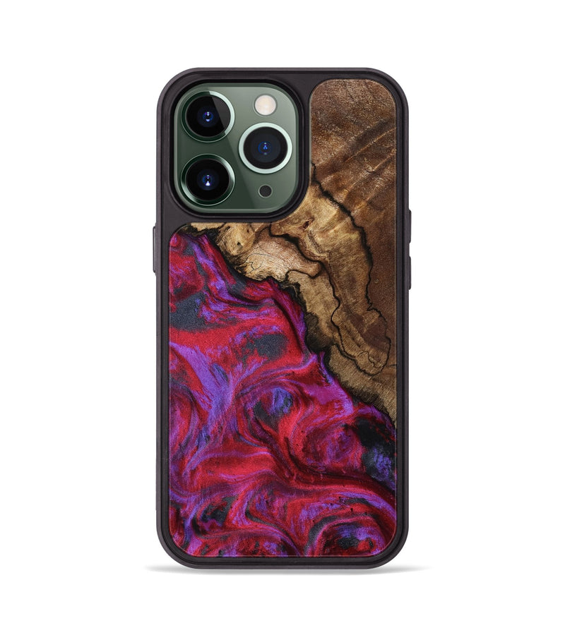 iPhone 13 Pro Wood Phone Case - Debbi (Red, 801426)