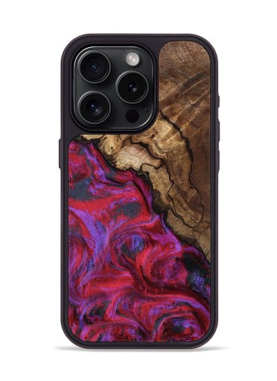 iPhone 15 Pro Wood Phone Case - Debbi (Red, 801426)