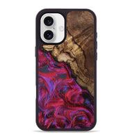 iPhone 16 Plus Wood Phone Case - Debbi (Red, 801426)