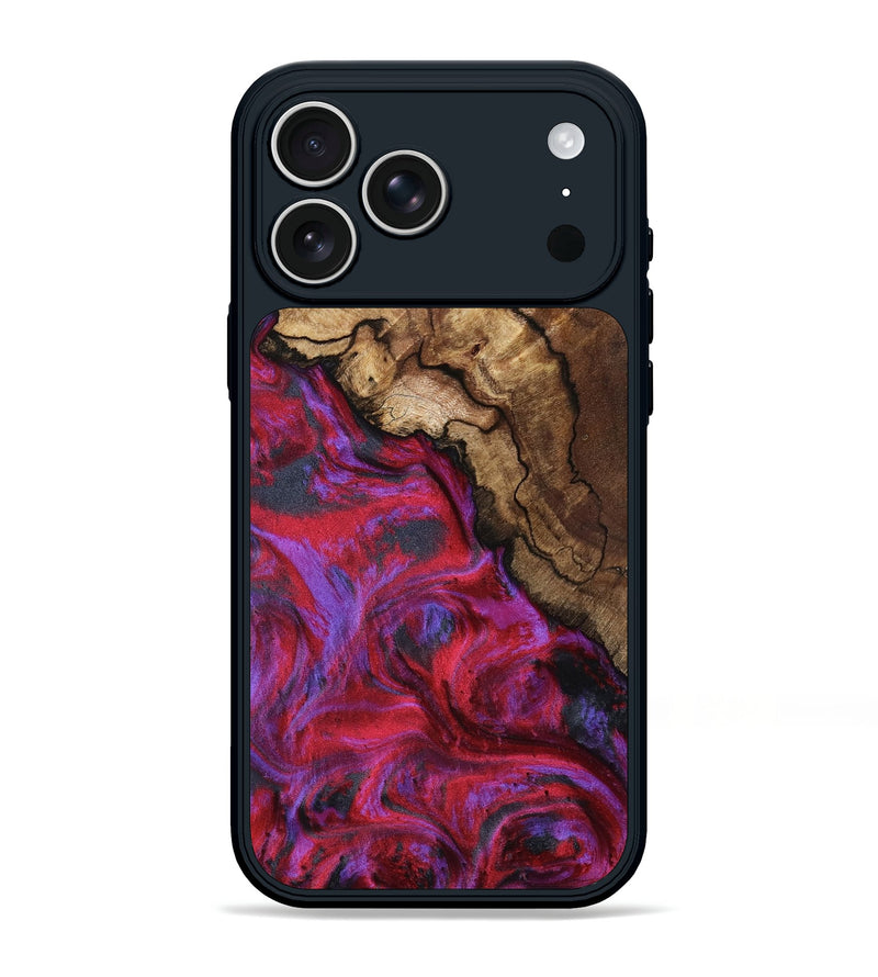 iPhone 17 Pro Max Wood Phone Case - Debbi (Red, 801426)