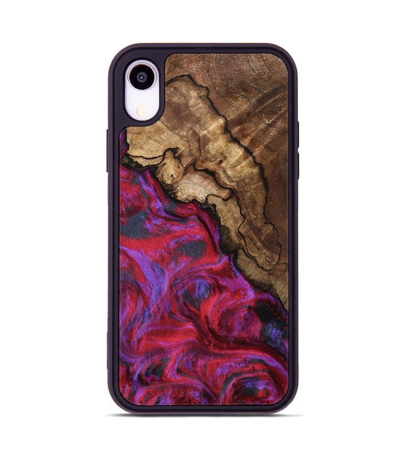iPhone Xr Wood Phone Case - Debbi (Red, 801426)
