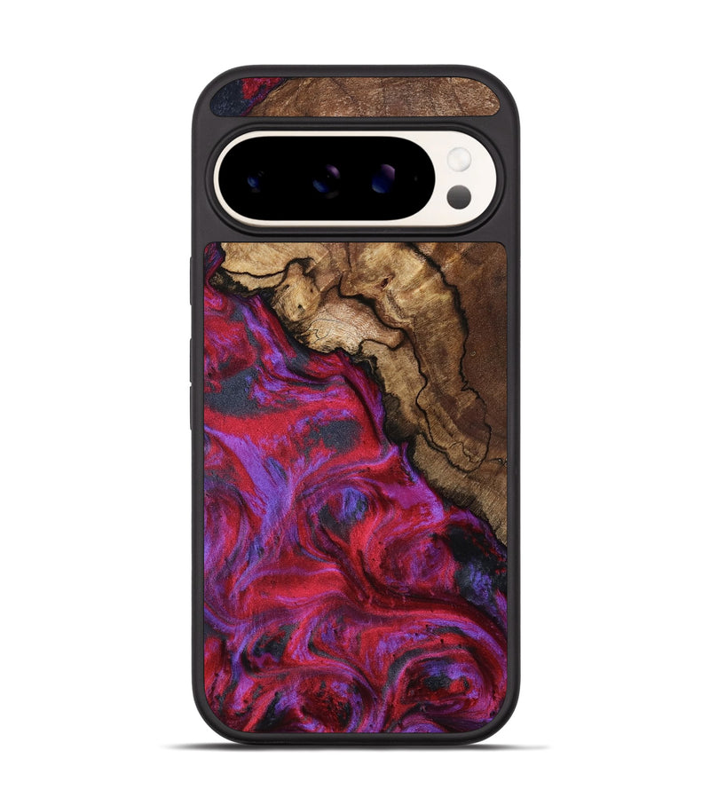 Pixel 9 Wood Phone Case - Debbi (Red, 801426)