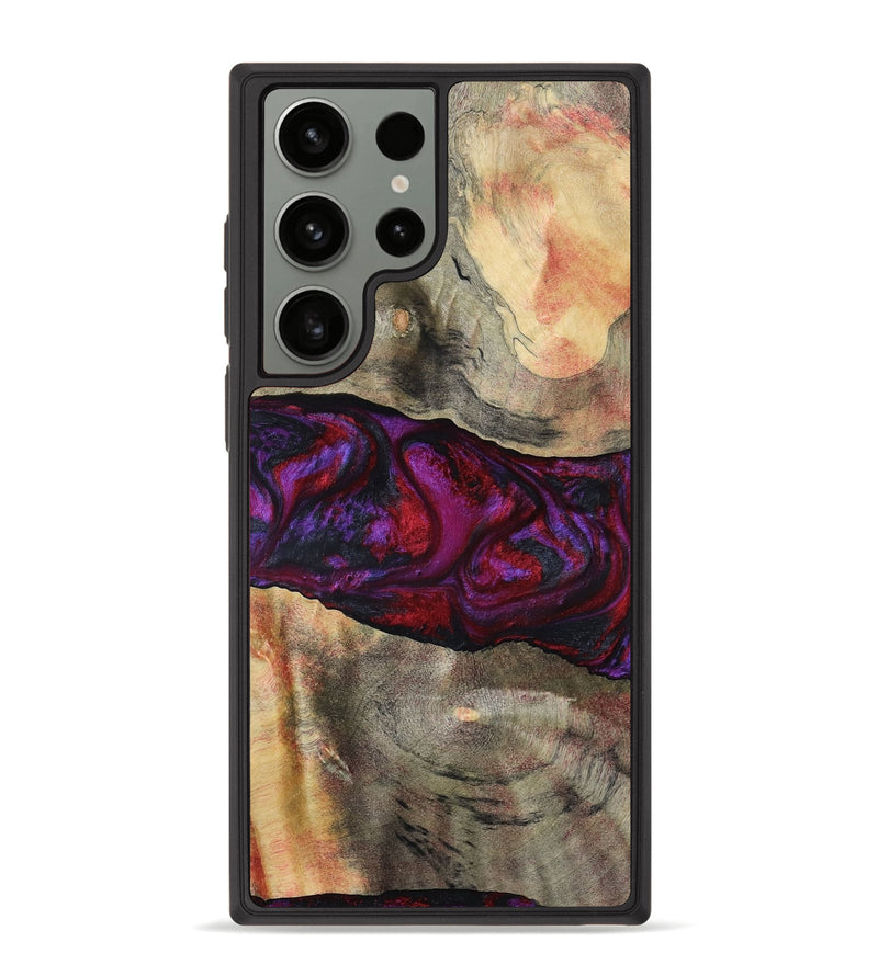 Galaxy S23 Ultra Wood Phone Case - Lydia (Red, 801427)