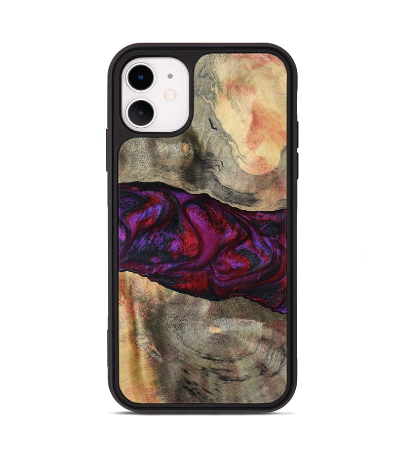 iPhone 11 Wood Phone Case - Lydia (Red, 801427)