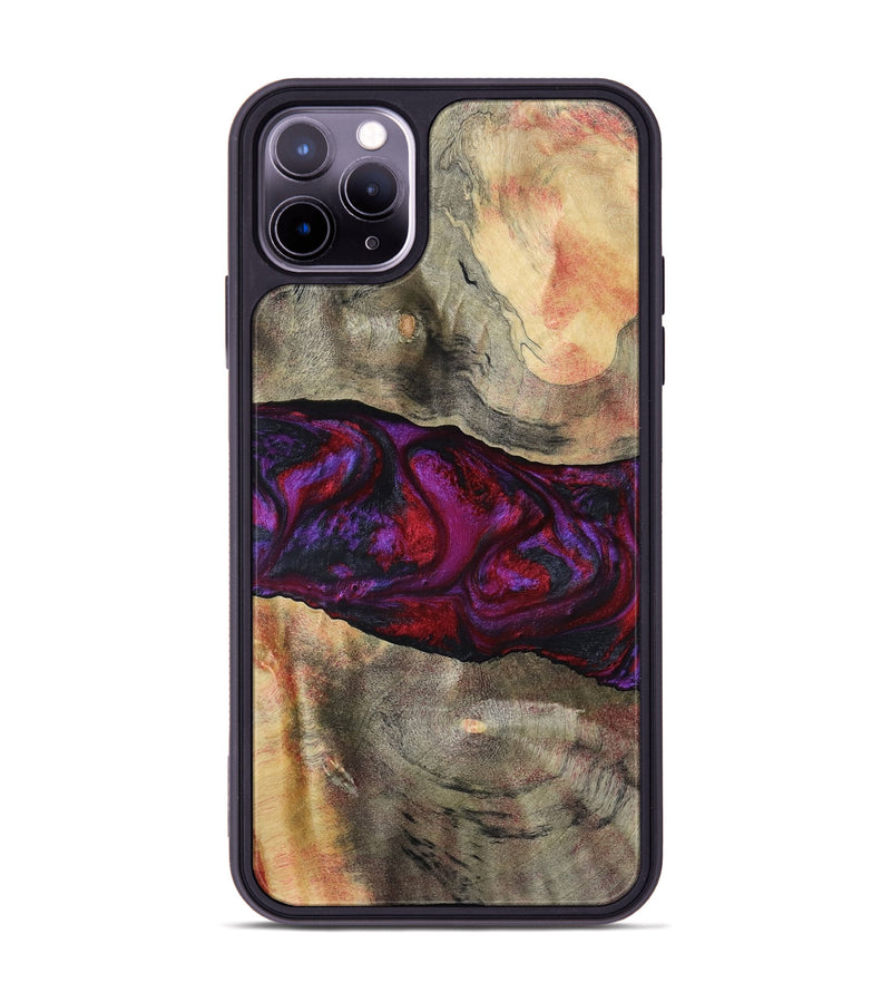 iPhone 11 Pro Max Wood Phone Case - Lydia (Red, 801427)