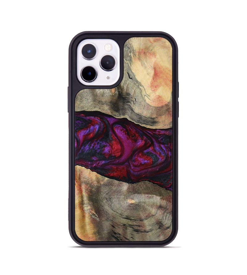 iPhone 11 Pro Wood Phone Case - Lydia (Red, 801427)