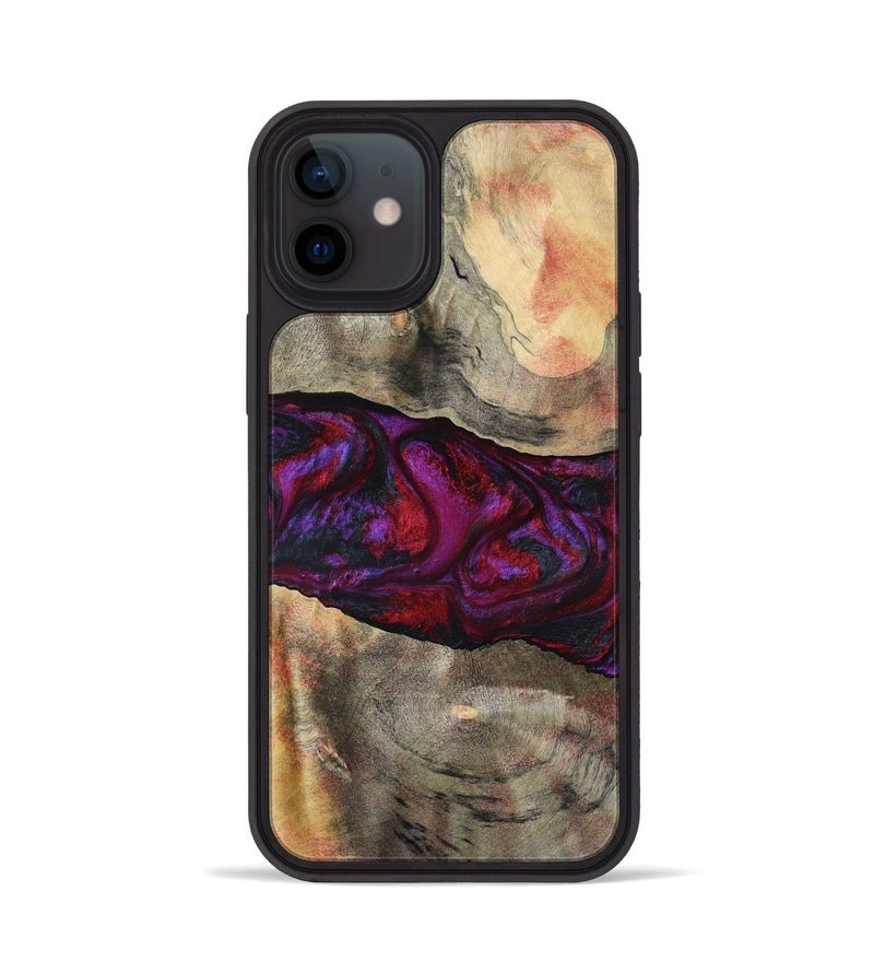 iPhone 12 Wood Phone Case - Lydia (Red, 801427)