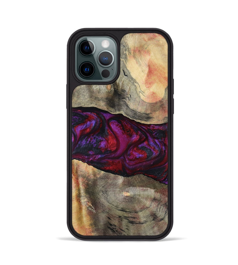 iPhone 12 Pro Wood Phone Case - Lydia (Red, 801427)