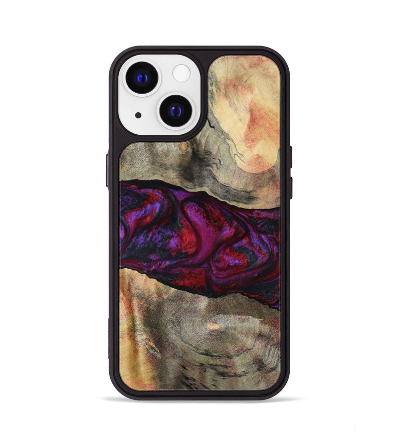 iPhone 13 Wood Phone Case - Lydia (Red, 801427)