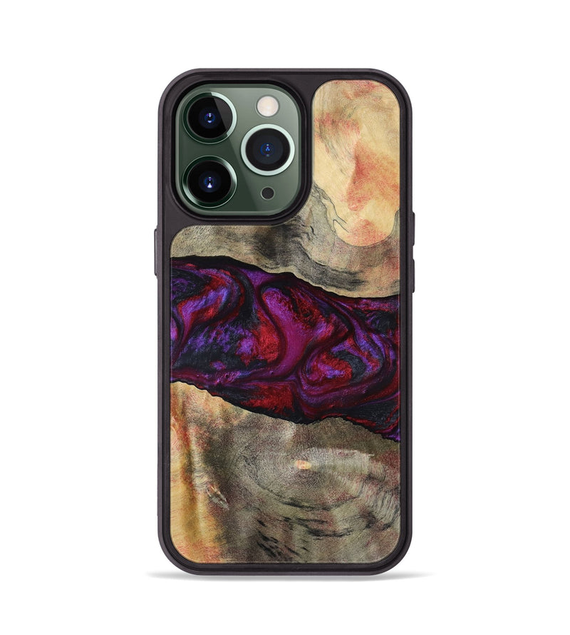 iPhone 13 Pro Wood Phone Case - Lydia (Red, 801427)