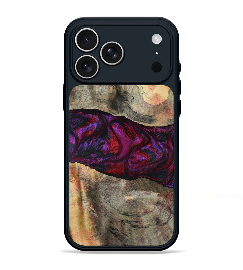 iPhone 17 Pro Max Wood Phone Case - Lydia (Red, 801427)