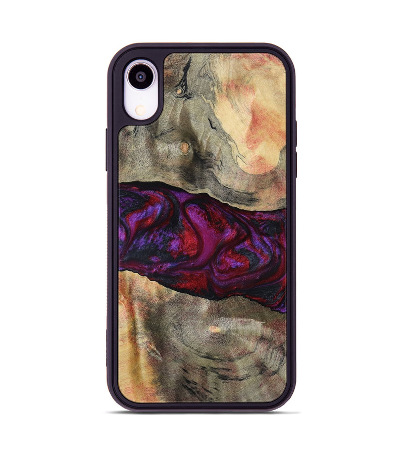 iPhone Xr Wood Phone Case - Lydia (Red, 801427)