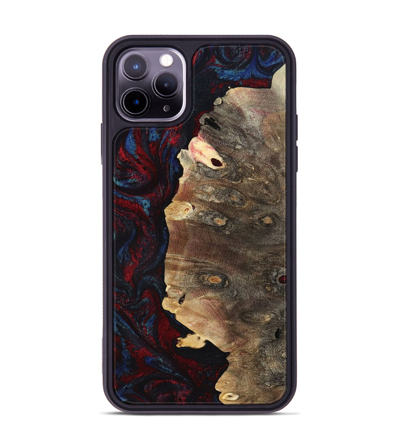 iPhone 11 Pro Max Wood Phone Case - Kyler (Red, 801428)